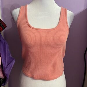 Destined Bubblegum Ribbed Tank Top